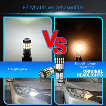 LED autó világítás T10-3014, 30SMD, CANBUS, DC12–24V, 300 lm, 6000–7000K, FPC rugalmas PCB; többfunkciós világítás: pozíció, olvasás és rendszám, kabin világítás; méret 36.5×11.4 mm
