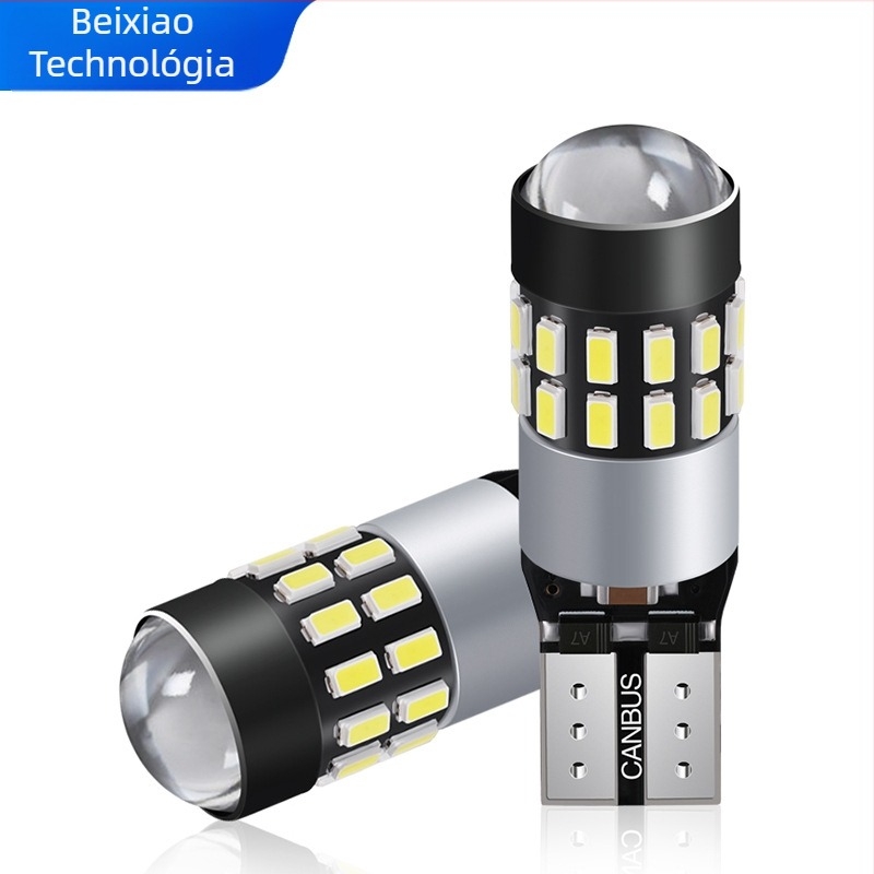LED autó világítás T10-3014, 30SMD, CANBUS, DC12–24V, 300 lm, 6000–7000K, FPC rugalmas PCB; többfunkciós világítás: pozíció, olvasás és rendszám, kabin világítás; méret 36.5×11.4 mm