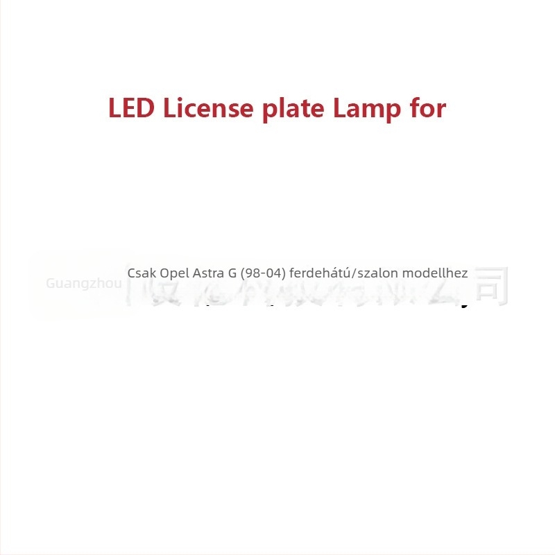 LED rendszámtábla lámpa Opel Astra G (1998-2004) hatchback és sedan