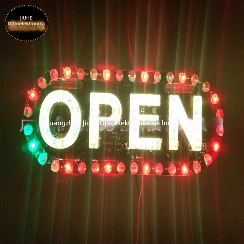 LED OPEN jelzőfény motorkerékpár taxi üzletfelirathoz, univerzális modell, 12V, 5W