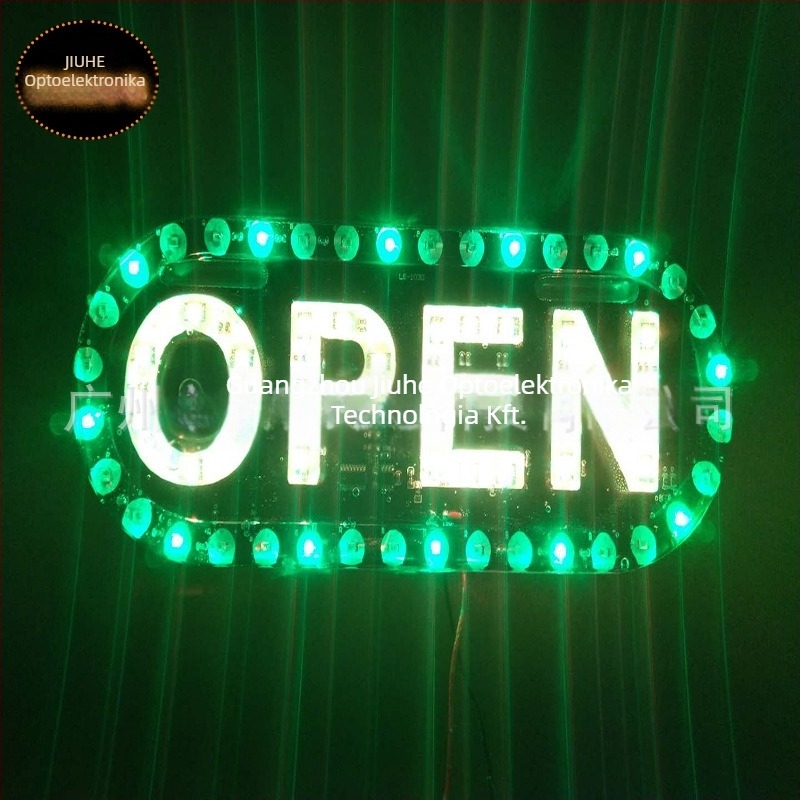 LED OPEN jelzőfény motorkerékpár taxi üzletfelirathoz, univerzális modell, 12V, 5W