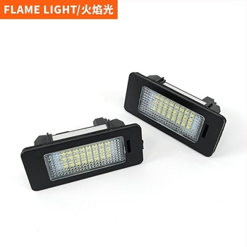BMW LED rendszámtábla világítás 1/3/5 sorozathoz (E88/E90/E92/E93/E39) – 12V, 2.8W, ABS műanyag, csomagtartóba szerelés klipszel