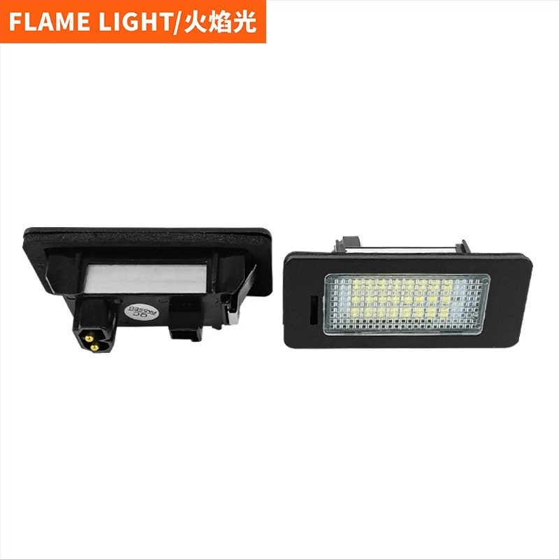 BMW LED rendszámtábla világítás 1/3/5 sorozathoz (E88/E90/E92/E93/E39) – 12V, 2.8W, ABS műanyag, csomagtartóba szerelés klipszel