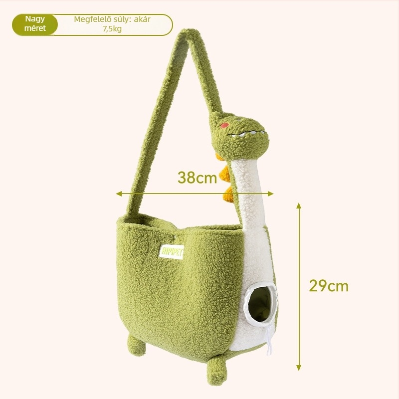 Macskaszállító hátizsák - Hippie dog, puha tömés báránygyapjúból, 5–7,5 kg kapacitás, állatmintás