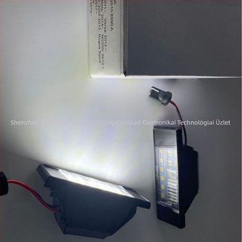 LED hátsó rendszám világítás Nissan Qashqai, X-Trail, Sunny és March