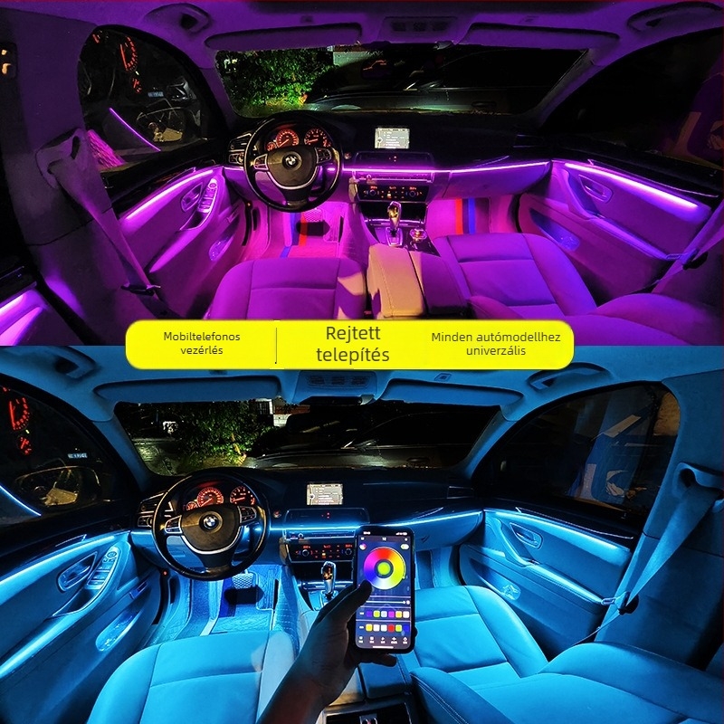 Autó hátsó lámpa rejtett akril RGB belső hangulatvilágítással, anyag akril LED, 12V, 5W, áram 0.3A, modell One Drag Eighteen RGB