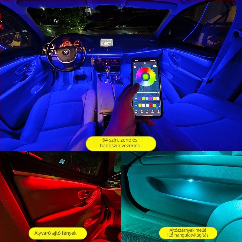 Autó hátsó lámpa rejtett akril RGB belső hangulatvilágítással, anyag akril LED, 12V, 5W, áram 0.3A, modell One Drag Eighteen RGB