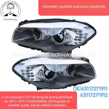 BMW 5 Series F10/F18 első fényszóró (2011-2013) – alkatrész számok 63117271911 63117271912