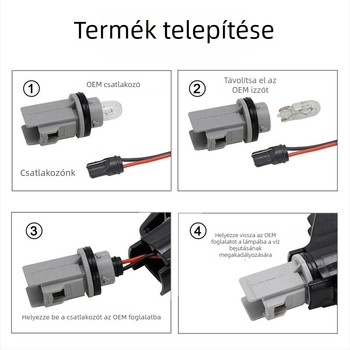 LED rendszám lámpa Opel Movano 1998-2003, Renault Master, Vauxhall (12V, 6500K)