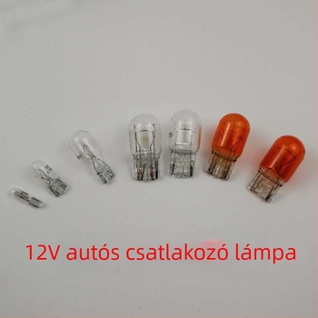 Autóipari műszerfal-lámpa T5/T10/T15/T20, 12V 5W/10W/21W, kis jelzőlámpa