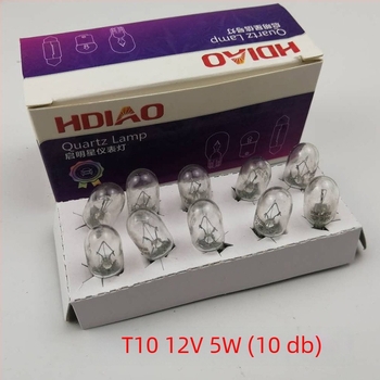 Autóipari műszerfal-lámpa T5/T10/T15/T20, 12V 5W/10W/21W, kis jelzőlámpa
