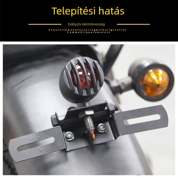 Harley motorkerékpárhoz való LED fém hátsó lámpa, 12V, 5W, élettartam 30 000 óra