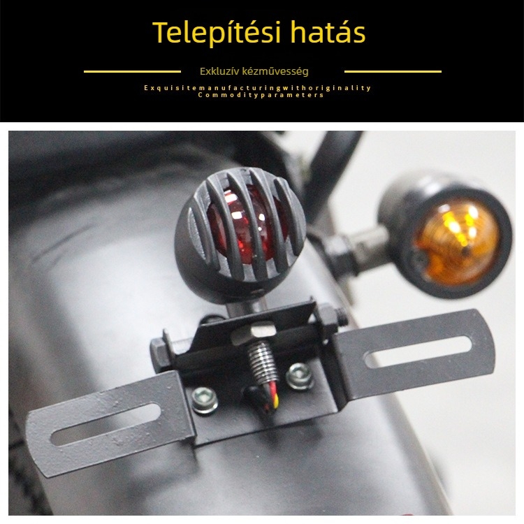Harley motorkerékpárhoz való LED fém hátsó lámpa, 12V, 5W, élettartam 30 000 óra
