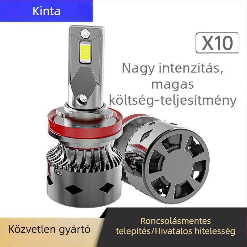 Whale LED autó lámpák, integrált távolsági és közel fényfunkcióval — H1, H7, H4, H11, 9005 módosított, 9012