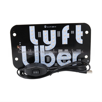 Autós USB LED dekoratív világítás Uber és Lyft két színű konverzióval, márka ams, 3V, 3W, élettartam 2 év, általános kompatibilitás