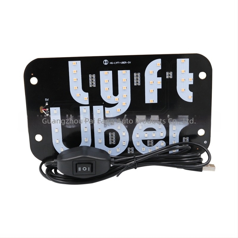 Autós USB LED dekoratív világítás Uber és Lyft két színű konverzióval, márka ams, 3V, 3W, élettartam 2 év, általános kompatibilitás