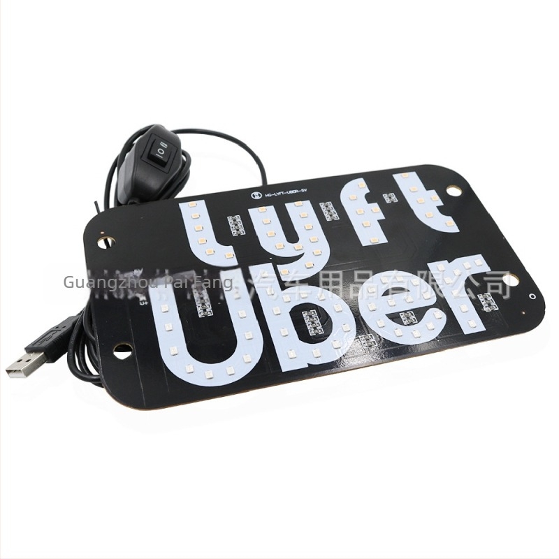 Autós USB LED dekoratív világítás Uber és Lyft két színű konverzióval, márka ams, 3V, 3W, élettartam 2 év, általános kompatibilitás