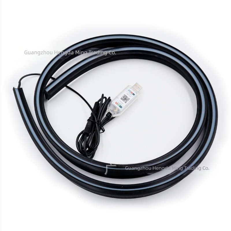 Műszerfal környezeti LED világítás — USB-táplálás, beépített telepítés, PC anyag (5V, 0.2A)