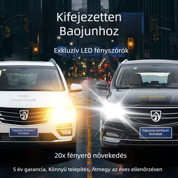 Baojun RS RM5 LED fényszórók – magas és alacsony fényvetés, ultra-fényes