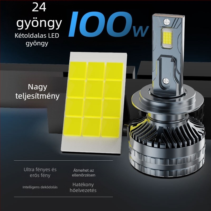 K10 LED autó fényszóró - 100W, 12-24V, IP68, 125800 lm, 30000h élettartam