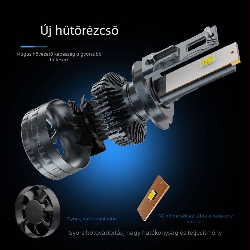 K10 LED autó fényszóró - 100W, 12-24V, IP68, 125800 lm, 30000h élettartam