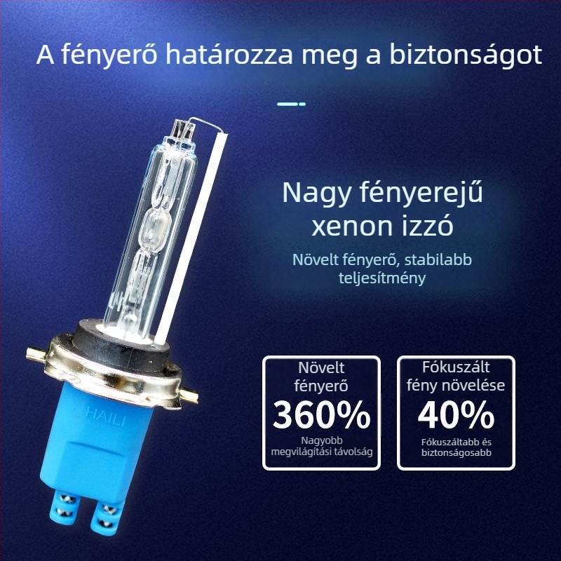 Xenon fényszóró készlet H1/H4/H7/D2H/9012 – nagy fényerő, gyors beindítás