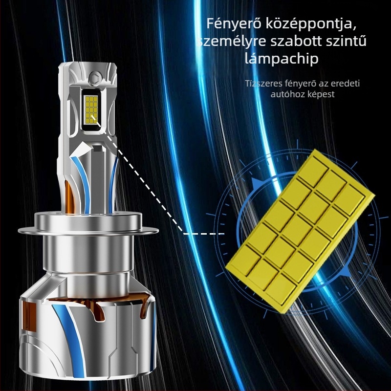 HAIZG C12 180W LED Autó Fényszóró, 36000 lm, IP68, ház cinköntött ötvözet, 9-36V