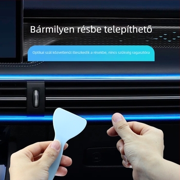 USB-tápellátású belső autó ambient fénycsík RGB színváltóval a középkonzolhoz