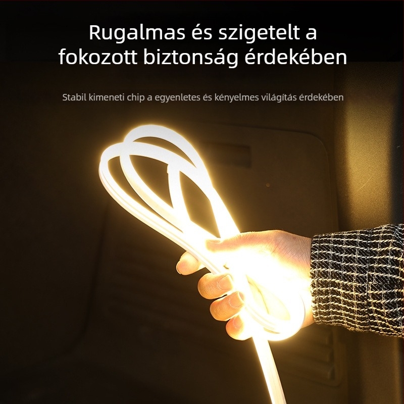 Szilikon LED csík a Tank 500/300/700 csomagtartójához és belső hangulatvilágításhoz — károsítás nélküli telepítés