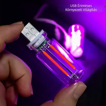 USB éjjellámpa, üveg, 12V, 0.5W, 0.5A