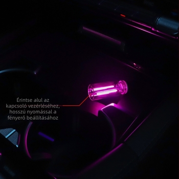 USB éjjellámpa, üveg, 12V, 0.5W, 0.5A