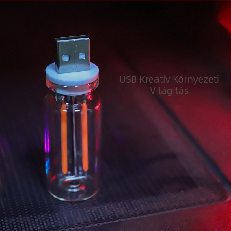 USB éjjellámpa, üveg, 12V, 0.5W, 0.5A