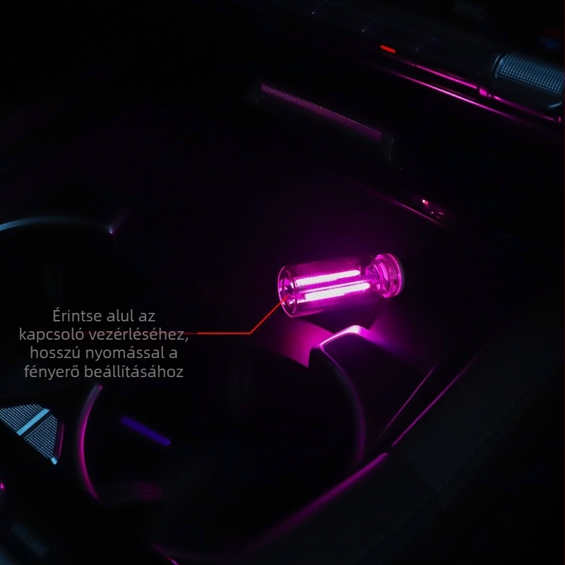 USB éjjellámpa, üveg, 12V, 0.5W, 0.5A