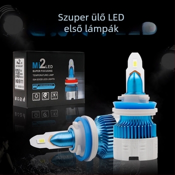 MI2 LED autófényszóró, 55W, 12V, egybeépített magas- és alacsony fény, 5000 órás élettartam
