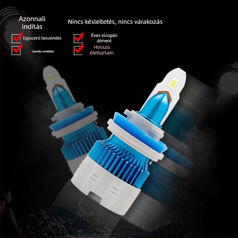 MI2 LED autófényszóró, 55W, 12V, egybeépített magas- és alacsony fény, 5000 órás élettartam