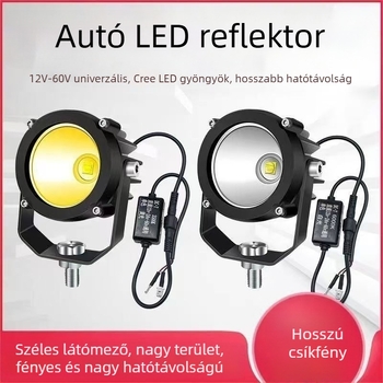 Autó reflektor astigmatikus lencsével, erős fényár, LED lézerfény off-roadhoz, elülső rácsra szerelve