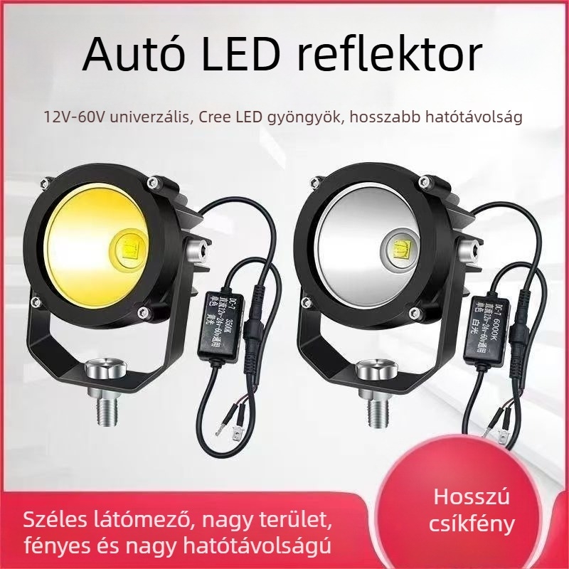 Autó reflektor astigmatikus lencsével, erős fényár, LED lézerfény off-roadhoz, elülső rácsra szerelve