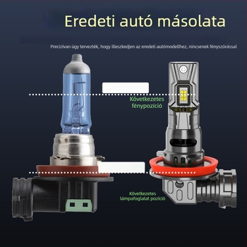 G30 sorozatú LED autó lámpák, 28W, 6500K fehér fény, gyors indítás, kompakt kialakítás, kármentes telepítés