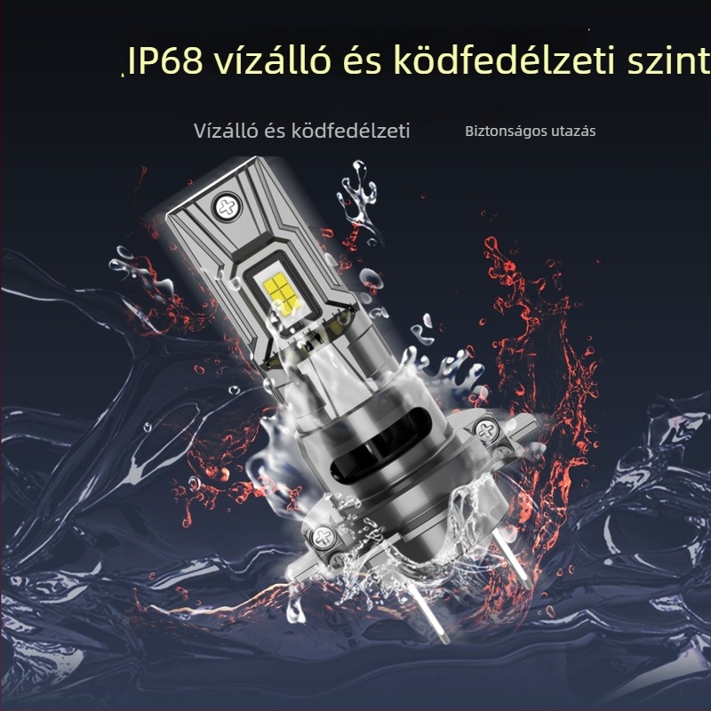 G30 sorozatú LED autó lámpák, 28W, 6500K fehér fény, gyors indítás, kompakt kialakítás, kármentes telepítés