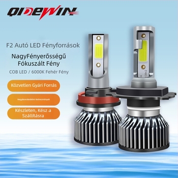 F2 LED autófényszóró – H4/H7 integrált, 30W, 12V, 3000 lm, IP68