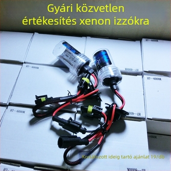 Autó Xenon HID fényszóróizzó 35W/55W, 12V, kompatibilis H1/H3/H7/H8/H9/H10/880/881/9012/H16, 3000h élettartam