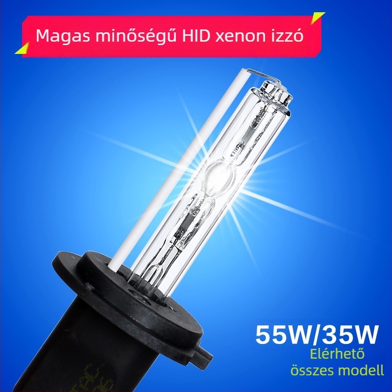 Autó Xenon HID fényszóróizzó 35W/55W, 12V, kompatibilis H1/H3/H7/H8/H9/H10/880/881/9012/H16, 3000h élettartam