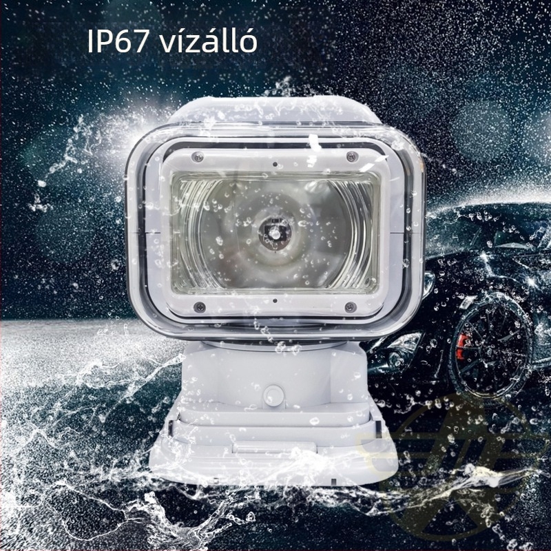 JL2009C Távirányítós autó LED reflektor, 50W, 12V, IP67, 3000lm