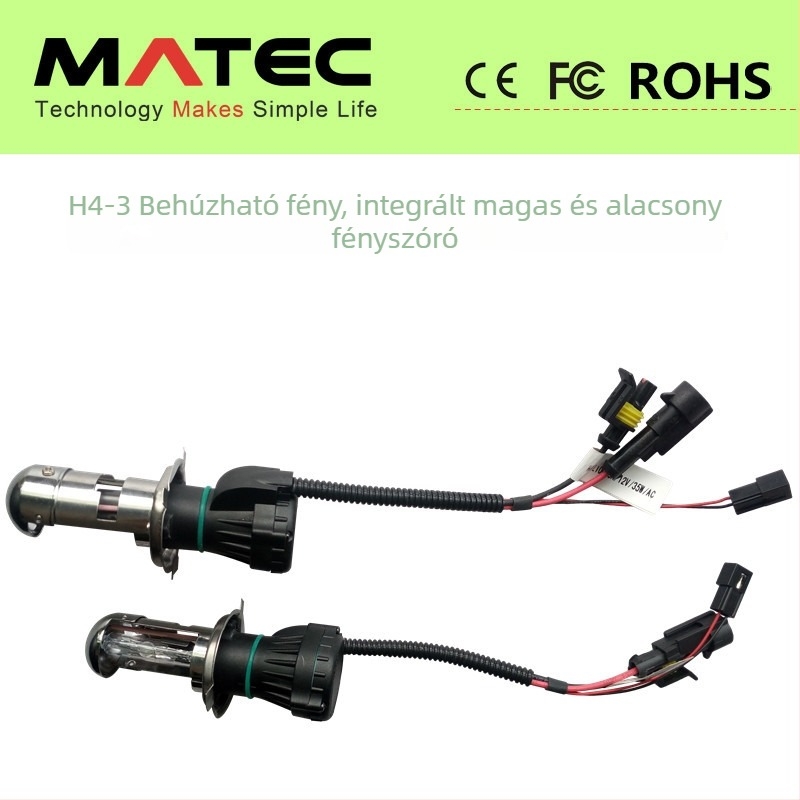 H4-3 teleszkópos xenon fényszóró HID, 12V, 35W, 3500 lm, minden modellhez kompatibilis