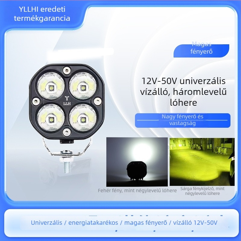 A-pilláris terepjáró spotlámpa LED fényszóróval, 12V, 40W, 3000 lm, IP23