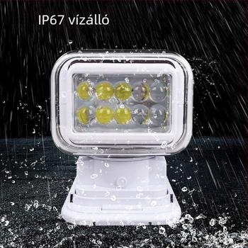 Jinlong LED távirányítós keresőlámpa, 12/24V, 100W, JL-2009B, élettartam >30 000 óra