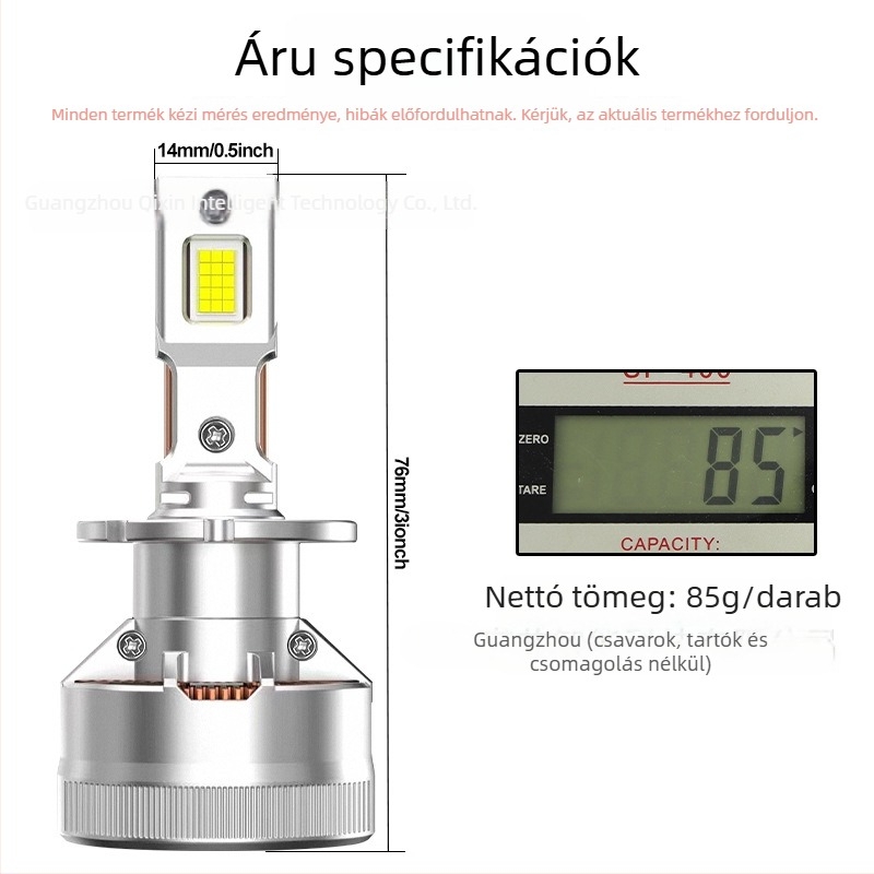 Autó LED Fényszóró D Sorozat, 45W, 12V, 5000-6000 lm, IP67
