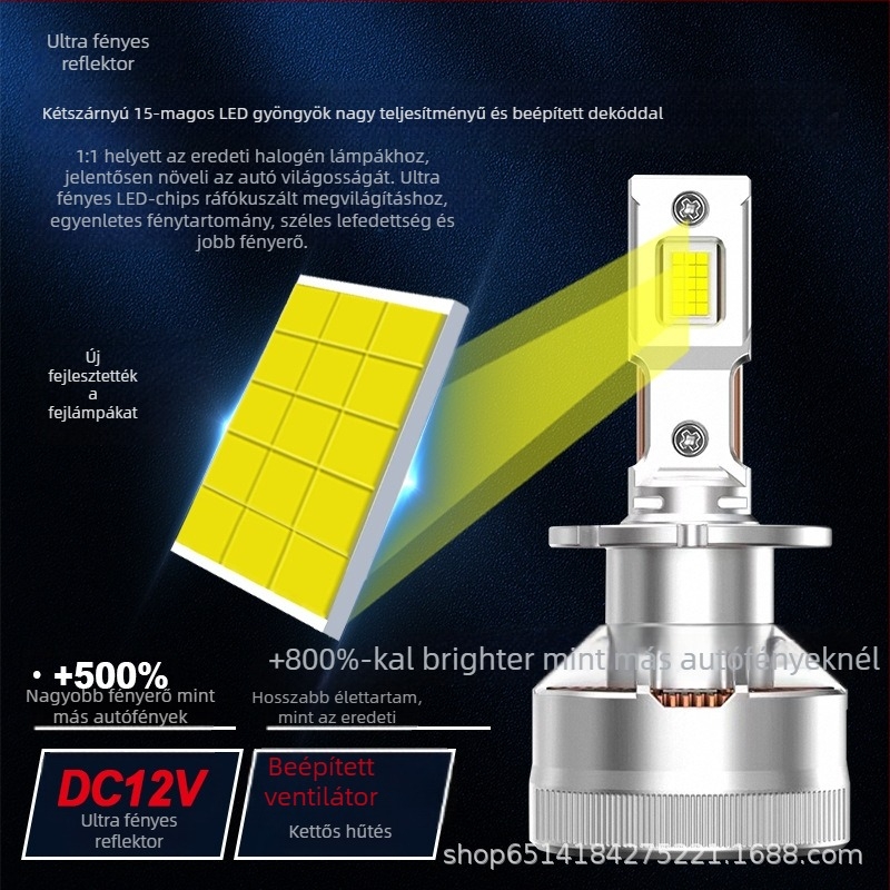 Autó LED Fényszóró D Sorozat, 45W, 12V, 5000-6000 lm, IP67