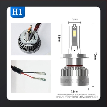 LED autó fényszóró 85W, 8000LM, 9-36V, beépített meghajtó, kompatibil H1/H4/H7/H11/9005/9012