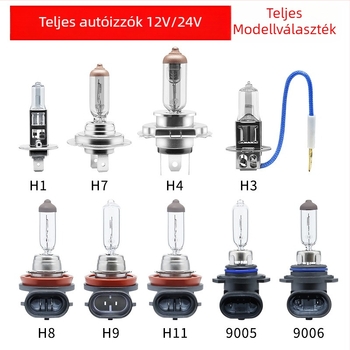 H1 autóhalogén fényszóróizzó, kvarcüveg, 12/24V, 55/100W, 3200K